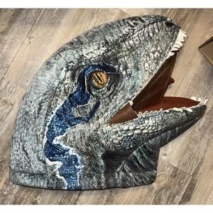Vintage Jurassic Park Raptor Mask Foam Large 17" H Rare Dan Dee Collector Choice